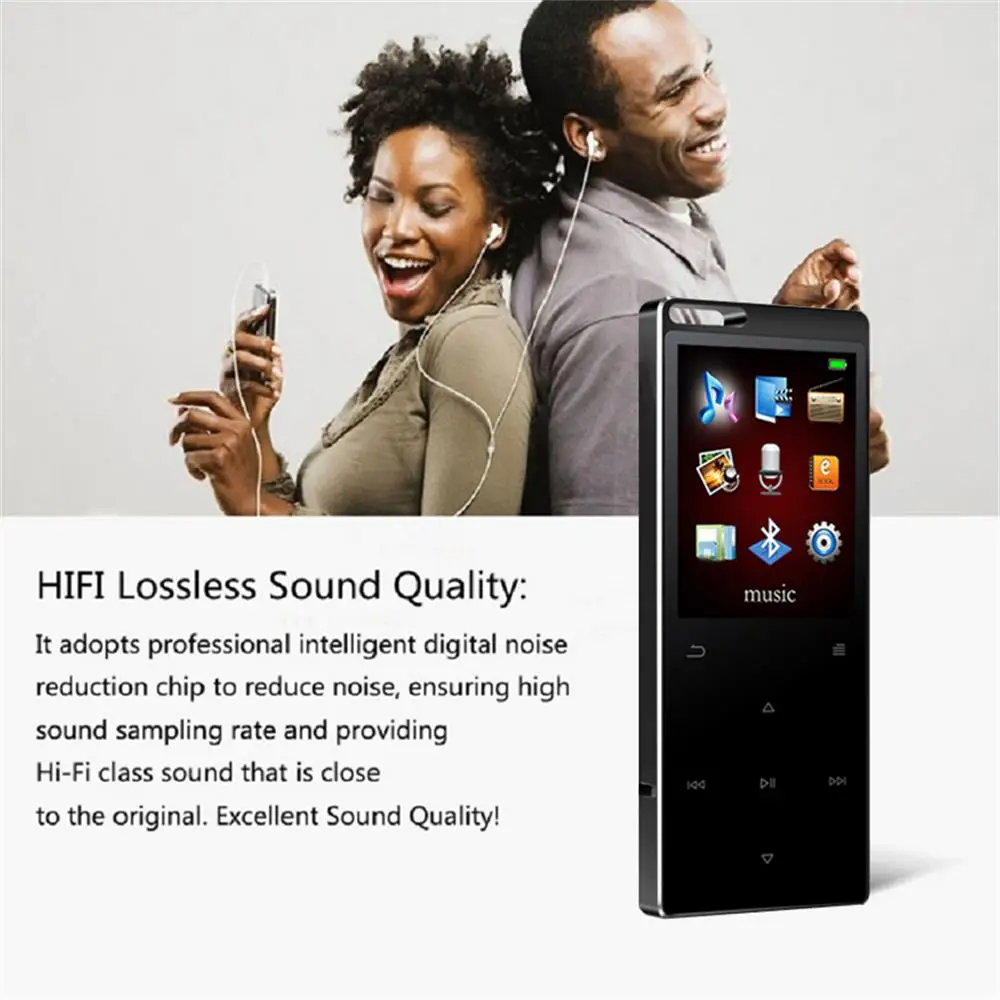 Обновленная версия, RUIZU X06 Bluetooth 4,0 MP3 музыкальный плеер, цветное меню, экран, высокое качество, без потерь, с fm-радио, рекордер