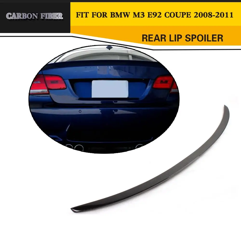 Углеродное волокно задний багажник спойлер крыло для BMW E92 M3 M спортивные Стандартный 2008-2011