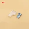 Jeu de 100 bornes de soudage griffe de poulet | De type 4.8/6.3, bornes à sertir mâles en cuivre 4.8mm en forme de L ► Photo 2/3