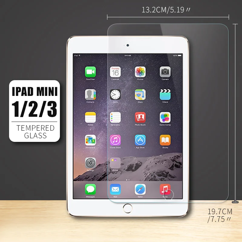 Премиум Экран протектор для iPad 2/3/4 5 6 воздуха 1 Air 2 закаленное Стекло Mini 3 4