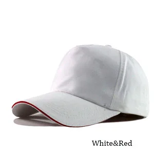 Бренд longkeader, дизайнерская бейсбольная кепка s, Кепка для гольфа, хлопковая Спортивная Кепка Snapback, s пустой& логотип клиента, головные уборы для мужчин и женщин - Цвет: white and red