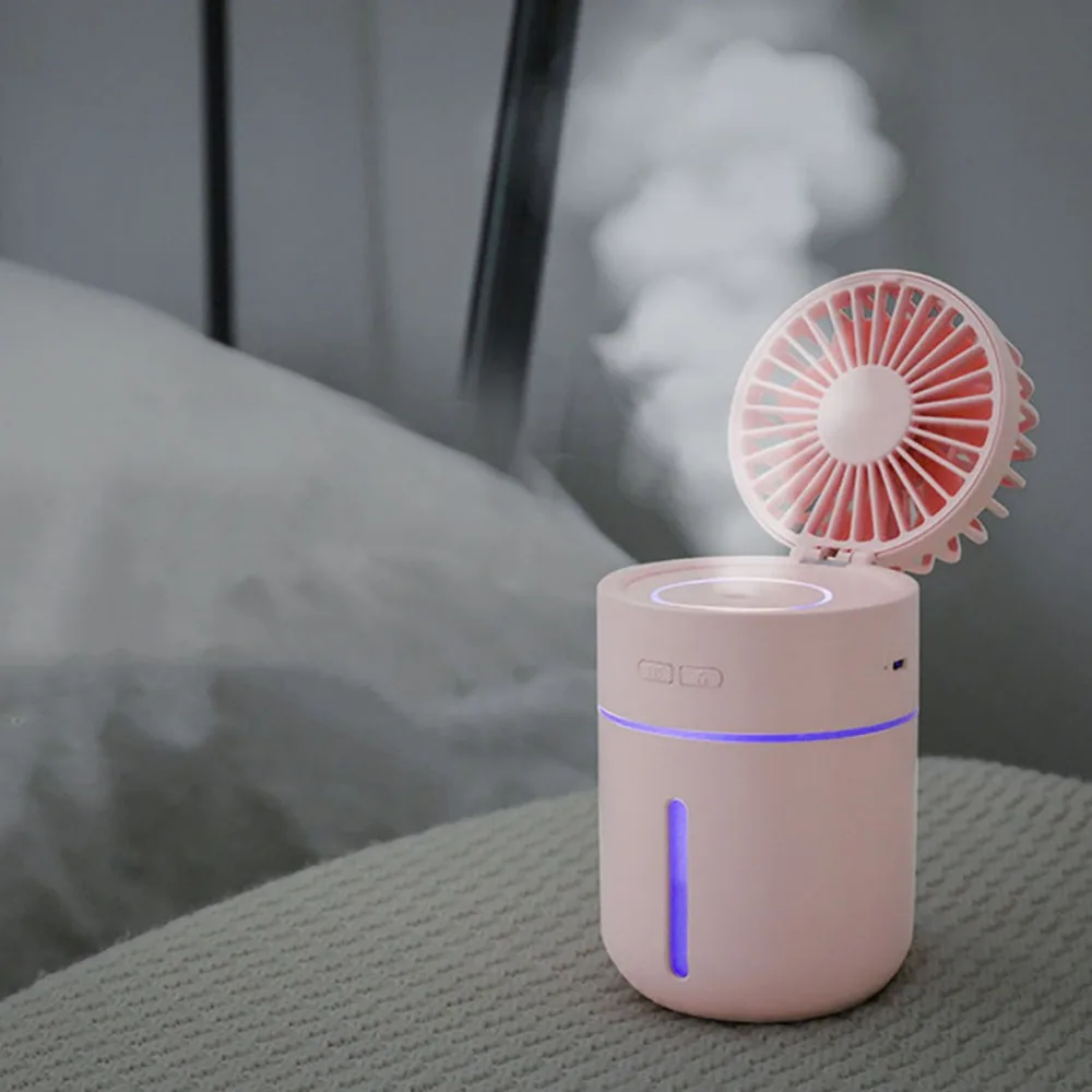 

Portable Rechargeable USB Humidifier Cooling Fan Cooler for Office Home Travel Humidifier Cooling Fan