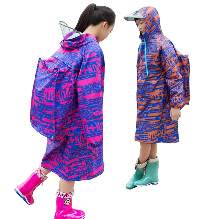 

1PC Cartoon Animal Style Waterproof Kids Raincoat for Children Rain Coat Rainwear/Rainsuit Student Poncho
