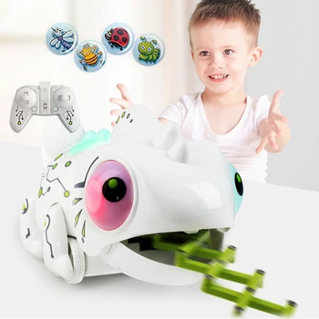 

Smart Chameleon Robotic Toys Hungry Lizard Intelligent Electronic Pet Toy Can Eat Things Function Funny Toy Gift for Boys Girls