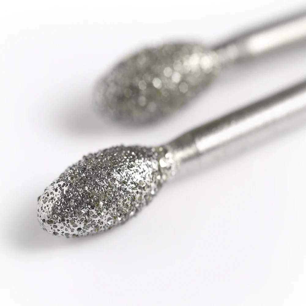 3mm course grained G type bits bullet type 4/5/6/8/10/12mm Diamond abrasive bits peeling head grinding trimming polishing bits