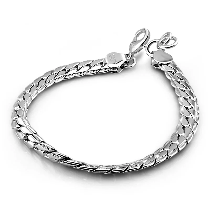 

Retro Fashion 7mm 19cm Feijaro Chain Bracelet Men 925 Sterling Silver Jewelry Bracelet Men's Sterling Silver Bracelet wholesale