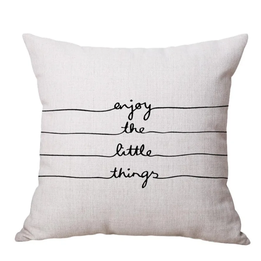 

New 1PCS fashion Cotton Linen Throw Pillow Case Square Pillow Cases 45*45cm Throw Pillow Case Pillowcase Hidden Zipper Closure