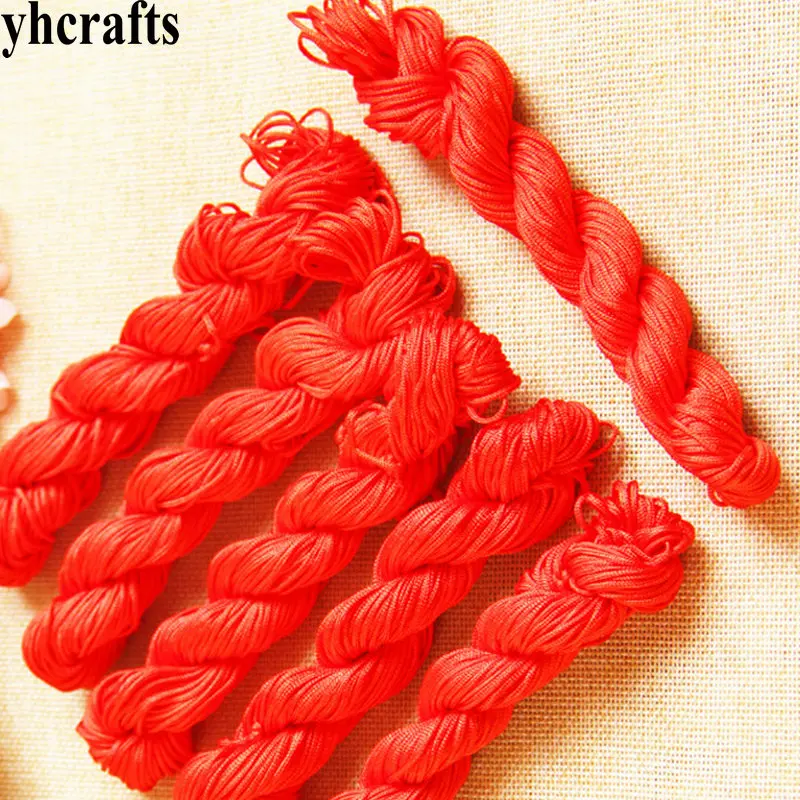1 рулон (25 м)/много, 1 мм красный браслет ткань шнур ремесло материал детский сад Craft DIY игрушки взрослые ремесел Детский сад DIY