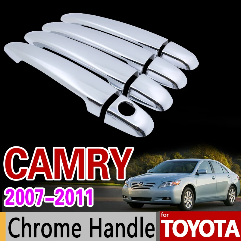 Для Toyota Camry 2007-2011 XV40 Хромированная ручка крышки отделки набор для Daihatsu Altis Aurion 2008 2009 2010 аксессуары для автомобиля