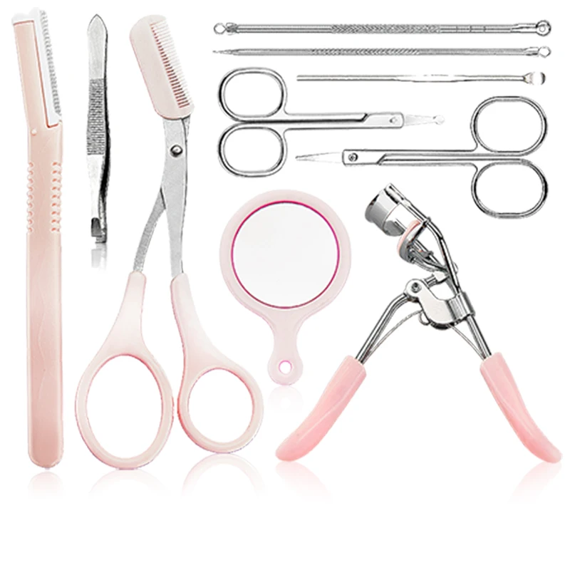 

10pc/st eyebrow cutter eyebrow thrush artifact curl Eyelash curler scissors eyebrow thrush artifact curl