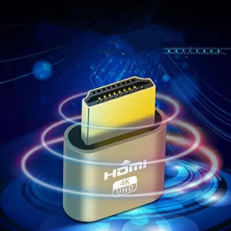 Larryjoe 1 шт. VGA виртуальный дисплей адаптер HDMI 4 DDC EDID пустышка без головы призрак