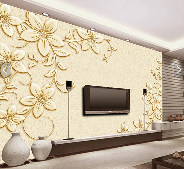 Mural De Fotos Para Sala De Estar ~ 3D papel de parede, Floral flores mural para sala de estar Mural De Fotos Para Sala De Estar ~ 3D papel de parede, Floral flores mural para sala de estar