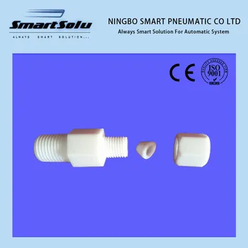 

Free shipping 5pcs/lot PC type PTFE straight fittings 1/4" thread 6mm tube fittings