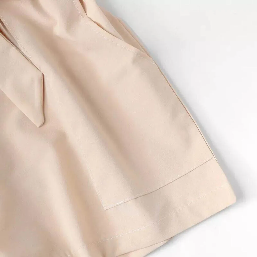 Бесплатная шорты Модные Женские однотонные простые удобные карман свободные летние пляжные каникулы повседневные шорты