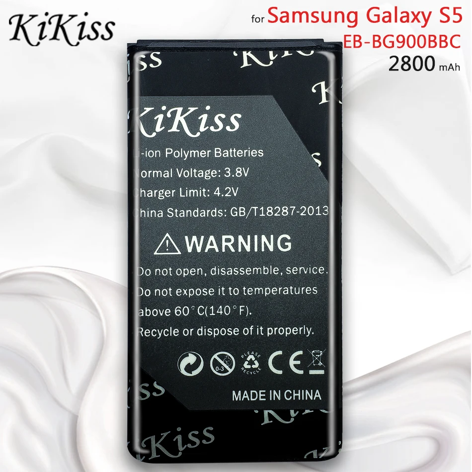 

KiKiss EB-BG800BBE EB-BG900BBC B600BE B500BE Battery For Samsung GALAXY S3 S4 S5 Mini SM-G800F SM I9300 I9500 I9505 G900F G800F