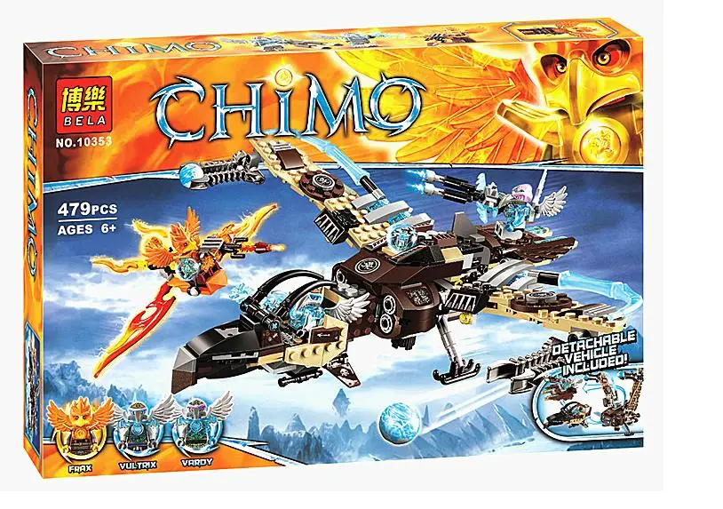 Коллекция 70228 года кубики Chimaed Sky Scavenger вултрикса фигурки героев игрушки для детей
