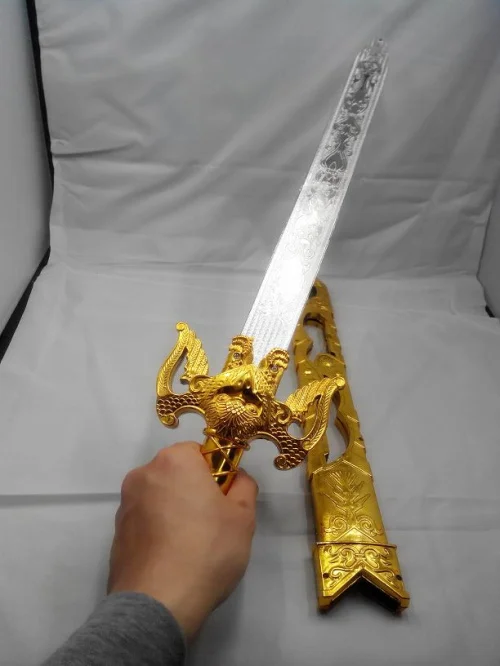 Детские пластиковые игрушки меч голова золотого орла оружие персонаж платья
