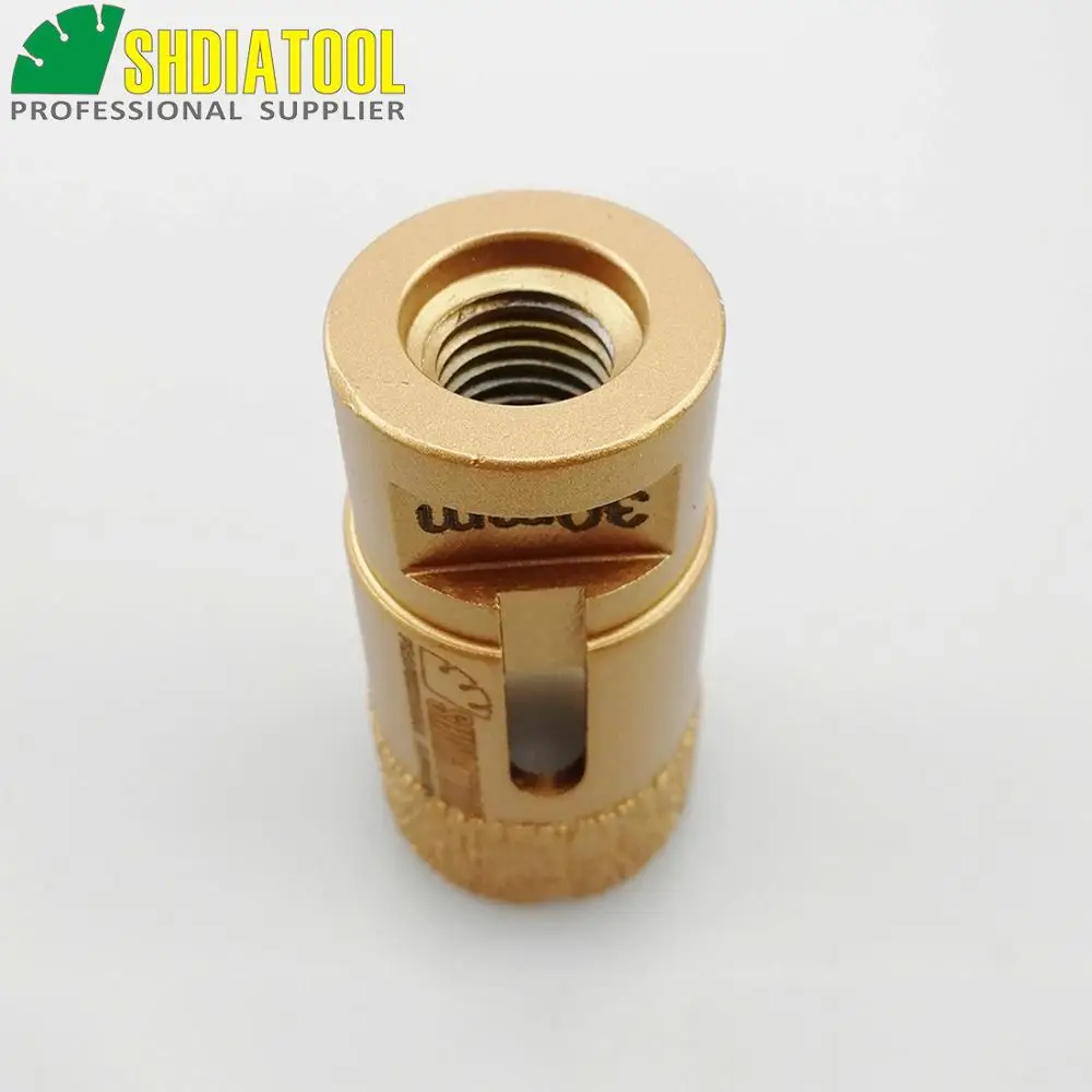 2pcs  30mm+35mm professional quality Vacuum brazed diamond core bits with M14 connection, drilling bits