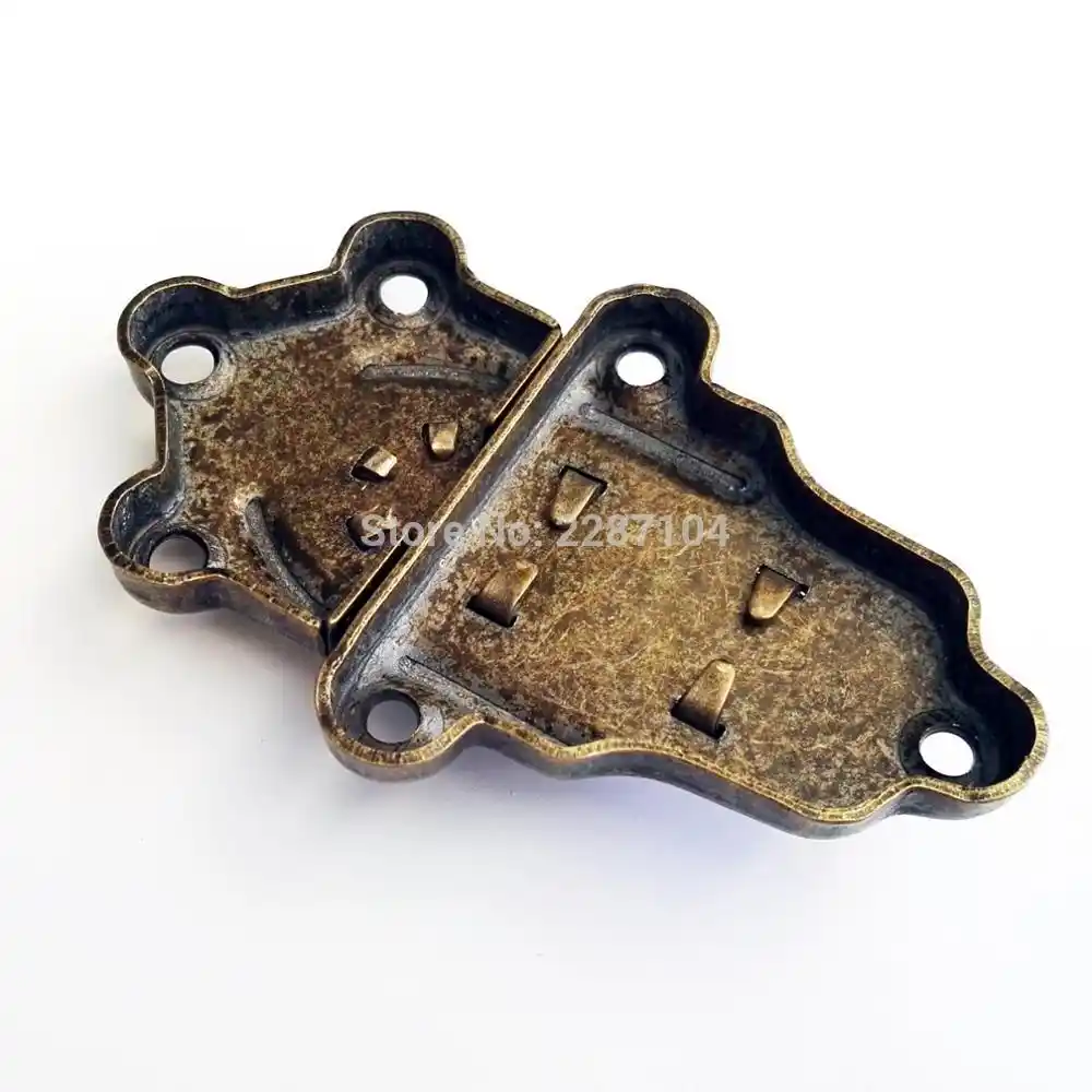 Gift Box Wine Box 38 x 48mm Heavy Duty Wooden Box 6pcs Vintage Hasps Lock Latch with Screws Vase Shape Box Latch Clasp Buckle for Vintage Wooden Box Jewelry Box