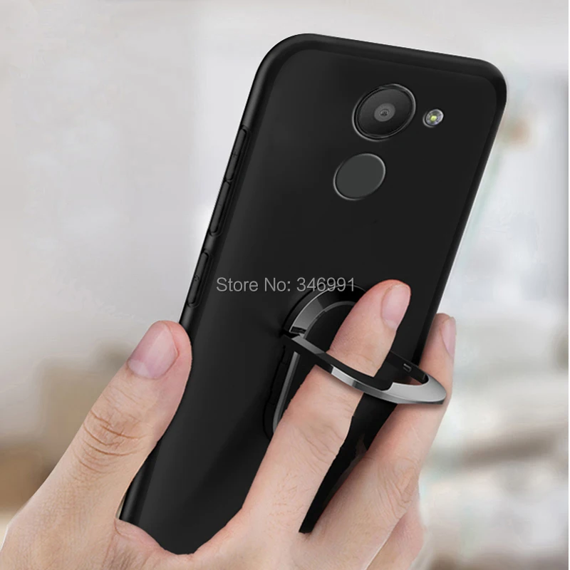 Чехол BQ Aquaris U Plus роскошный 5 0 дюймовый Мягкий Черный силиконовый магнитный