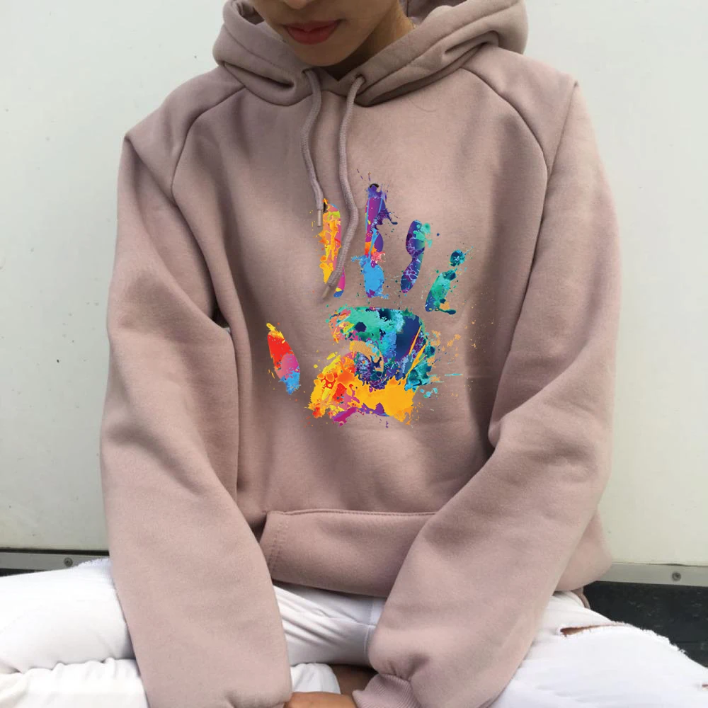 

Модная толстовка с пальмой и КАКТУСОМ в стиле Харадзюку, зимнее пальто, свободные толстые толстовки, Женский пуловер, женская одежда для офиса