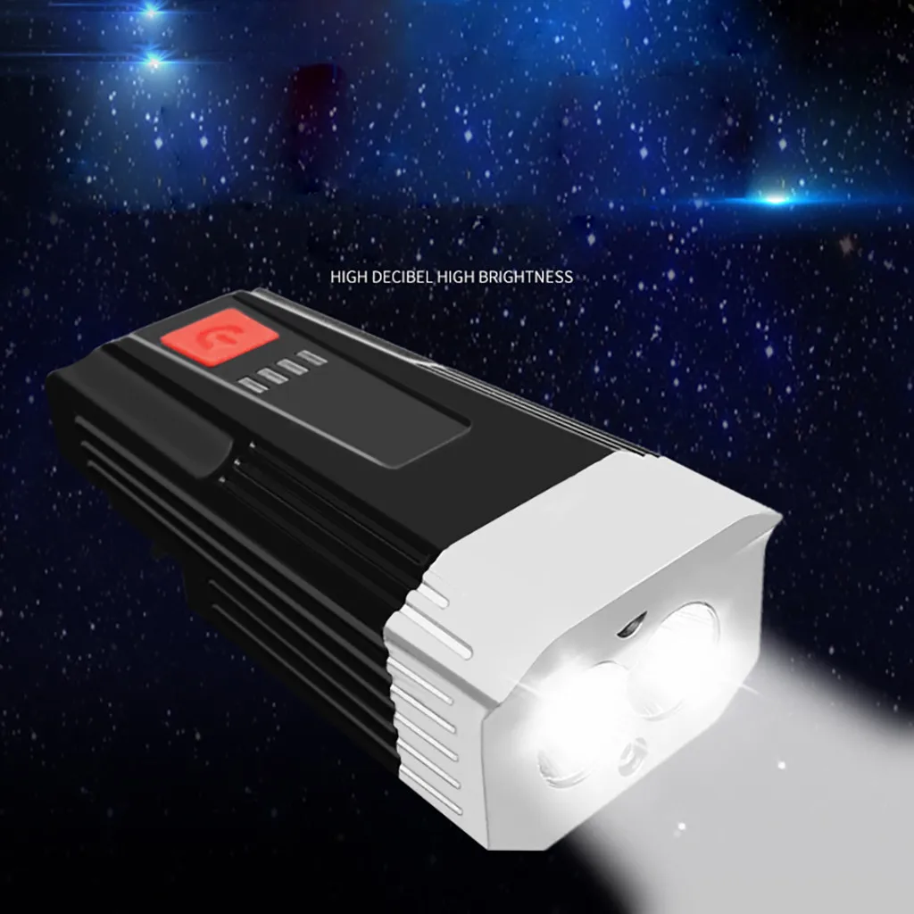 

USB Rechargeable T6 LED Bicycle Bike Front Head Light Headlight Lamp Flashlight Handlebar Cycling Speed Meter LCD Screen 7.10