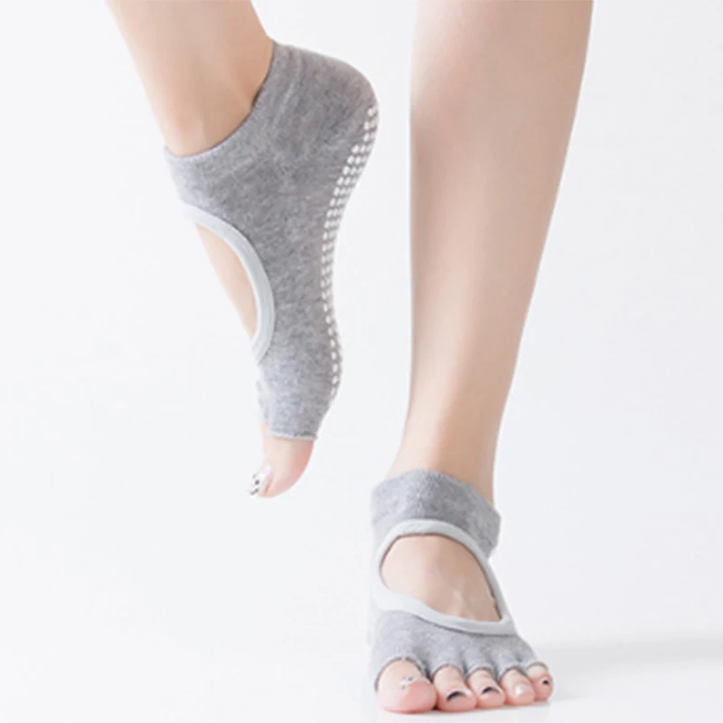 New Women Girls Soft Yoga Non-Slip Sock Ankle Gripper Sport Ballet Pilates Socks