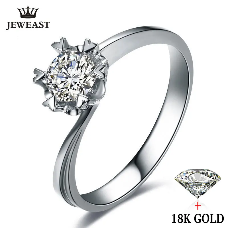 Кольцо с натуральным бриллиантом, 18k золото, свадьба, снежинка, романтическое предложение, помолвка, для женщин, годовщина влюблённых вечерние, новинка, хорошее качество, на заказ
