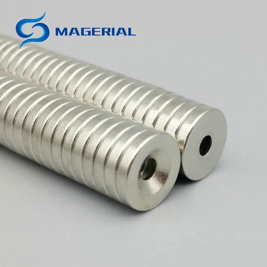 NdFeB Countersunk Diameter 15x3 mm thick M4 Screw Countersunk