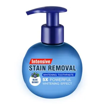 

Press Type Teeth Whitening Toothpaste Baking Soda Pressing Toothpaste Whitening Bottled Toothpaste Bright Teeth Gum Scare 1