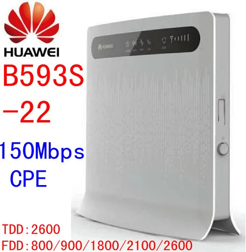 150 Мбит/с 4 г Huawei B593s-22 аппарат не привязан к оператору сотовой связи CPE