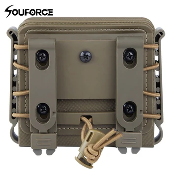 

4 Color Tactical Magazine Pouch Bag Large Capacity Molle System with Adjusted Rope Belt Holder Gun Accessory for Hunting