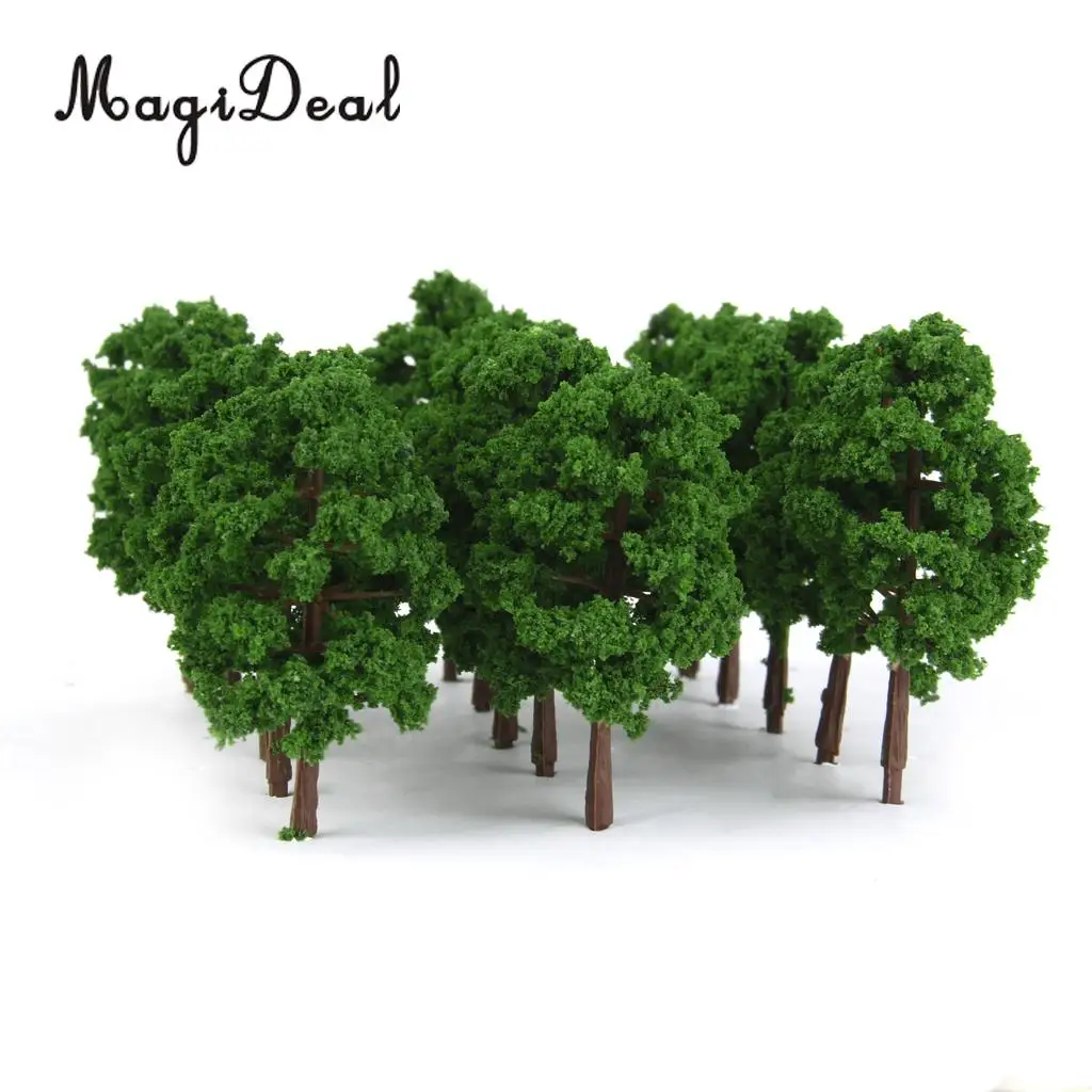 60x Model Trees Layout Train Railway Railroad Garden Architecture Diorama Landscape Scene Scenery 1:150 N Scale