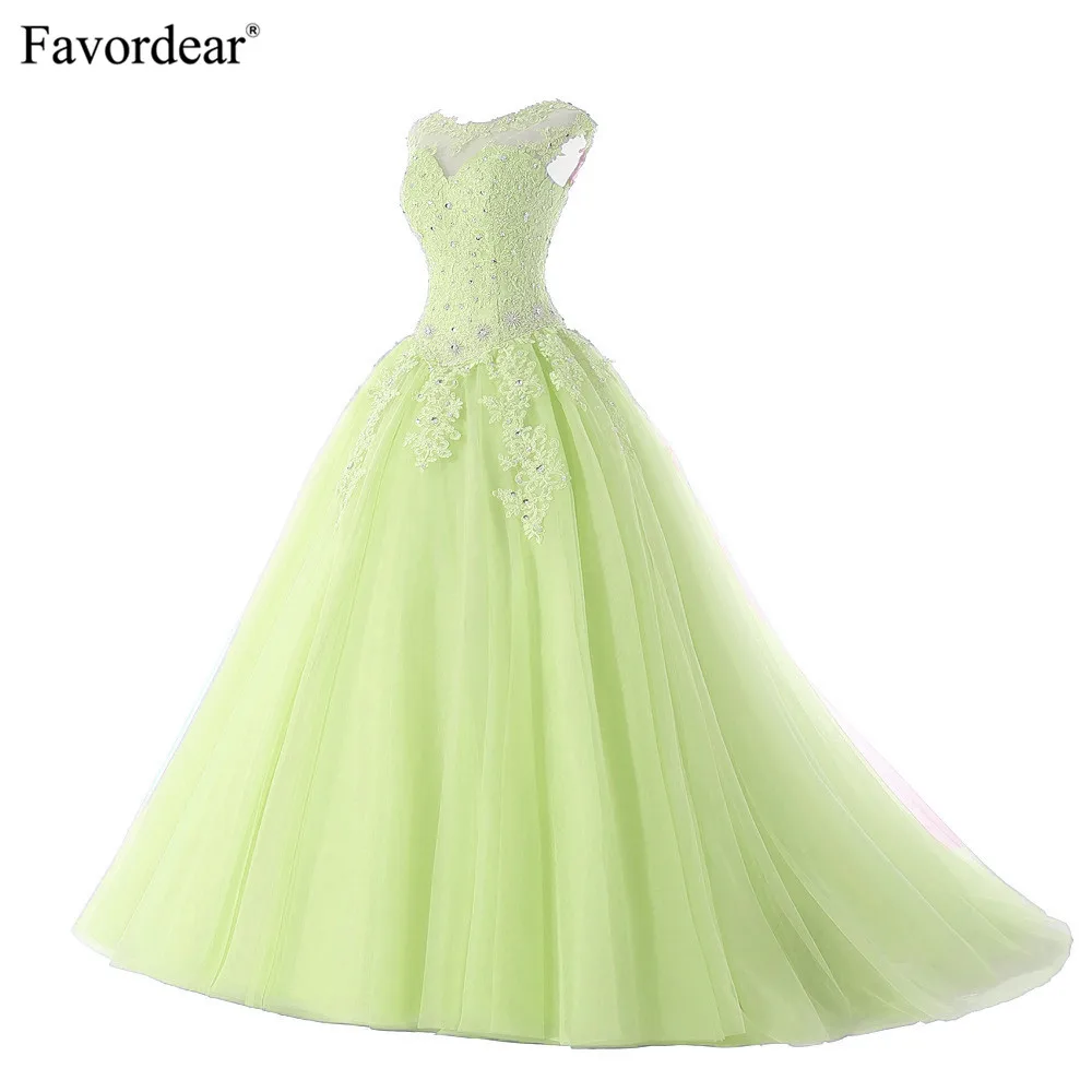 Favordear 2019 Quinceanera Manik manik Sweet 16 Dress Vestidos De 15
