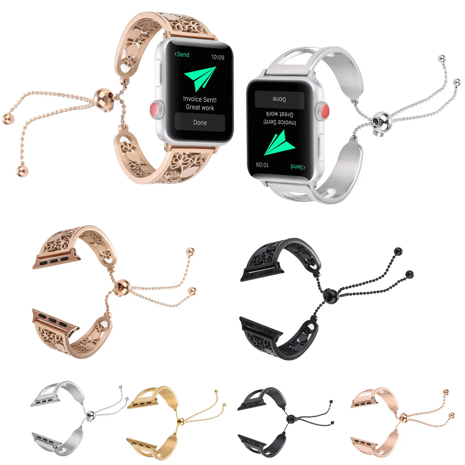 Ремешок для iWatch Apple Watch Band 38 мм 42 сменный Браслет девушек из нержавеющей стали 3 2