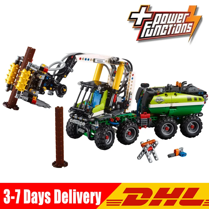 

Clone Legoings 42080 Lepin 20083 Technic Series Motor Forest Harvester Forest Machine Buidling Model Blocks Bricks Kids Toys
