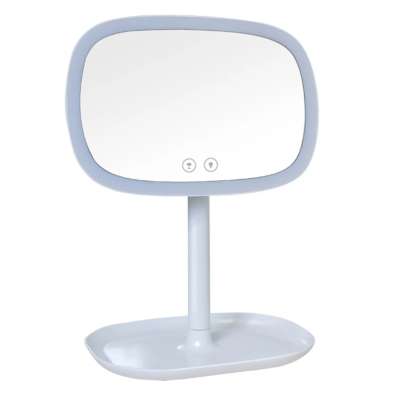 

3-in-1 LED Makeup Mirror Table Lamp and Jewelery, Cosmetics organizer -Touch Control LED Makeup Mirror and Table La