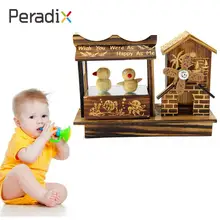 Деревянная оригинальная музыкальная шкатулка для танцев с птицами, Подарочная мебель, коллекции детских вокальных игрушек