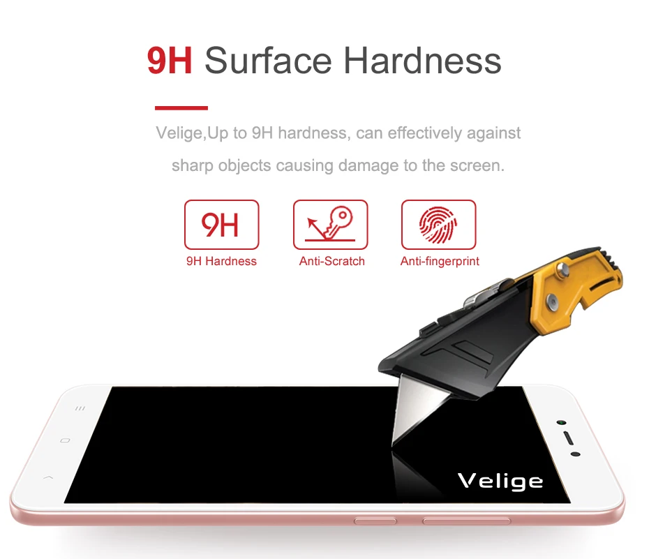 2 Pack Velige Full Cover Tempered Glass Screen Protector For Xiaomi Redmi Note 5A Xiomi Redmi Note5A Real 2.5D Glass Flim (10)