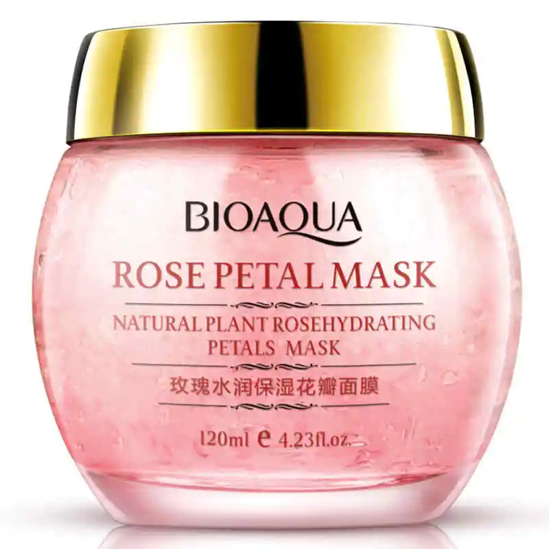 BIOAQUA No Wash Rose Petal Sleeping Mask Cream Essence Moisturizing