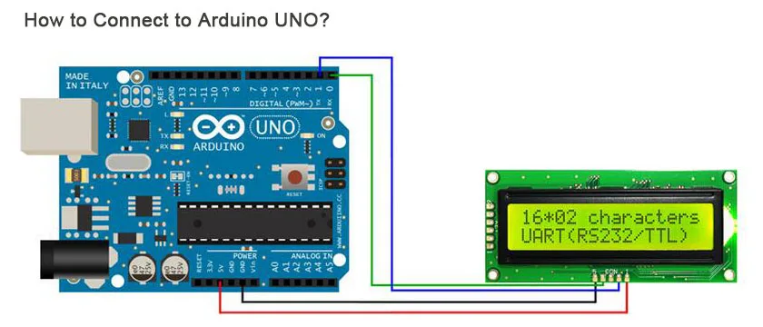 UART CMOS RS232 серийный 1602 162 16*2 символ ЖК-модуль дисплей экран LCM для Arduino, поддержка клавиатуры синий желтый зеленый