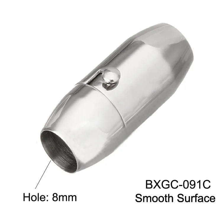 5 мм 6 мм 8 мм круглое отверстие из нержавеющей стали магнитные застежки гладкий и матовый замок двойные страховочные застежки BXGC-091 - Цвет: 8mm Hole Smooth