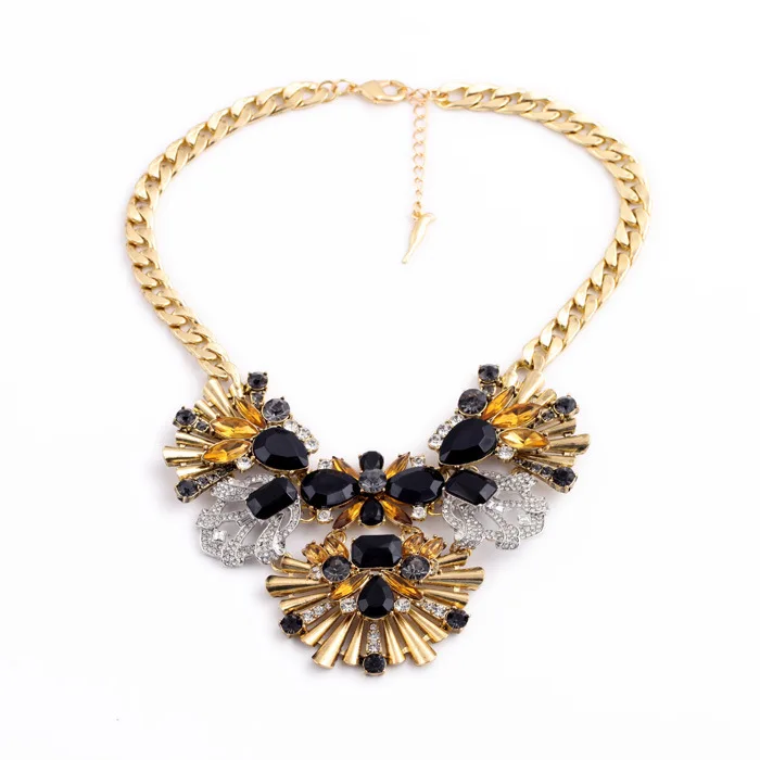 

Women's fashion necklace Brand jewelry accessories Luxury gorgeous elegant petals pendant necklace for women girls N1460