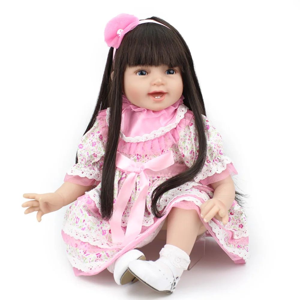 NPKDOLL силиконовая кукла Reborn игрушки для девочек 22 дюйма милая на рождественский