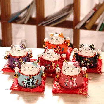 

Home Decor Ceramic Lucky Cat Money Bank Home Decor Porcelain Ornaments Christmas Gifts Fortune Cat Money Box Crafts Money Bank