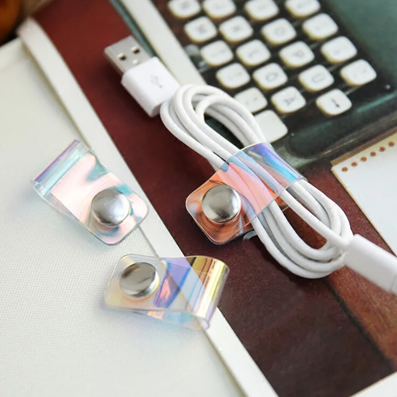 

Universal Earphone Winder Storage Wire Mobile Data Cable ABS Storage Buckle Organizer Portable 7.8*2cm