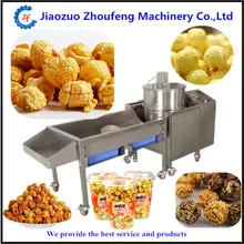Commercial electric popcorn machine full automatic stainless steel popcorn making machine temperature control
