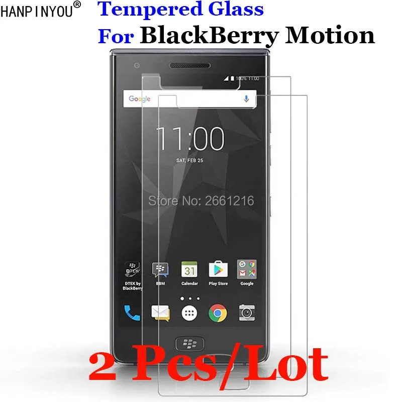 2 шт./лот для BlackBerry Motion закаленное стекло 9H 2.5D Премиум Защитная пленка экрана 5