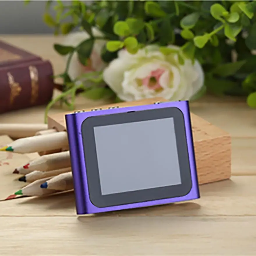 

2018 New High Quality LCD Screen 6th Clip Mp4 Player FM Radio Video Games Movie Support Micro SD TF monochrome screen