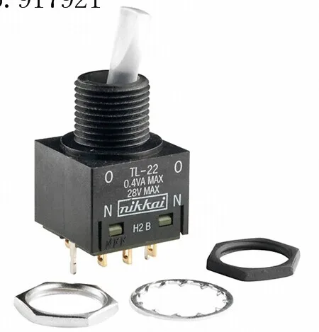 

[ZOB] TL22SNAG016G imported from Japan nkk day open TL-22 full-emitting toggle switch TL22DNAW016G --3pcs/lot
